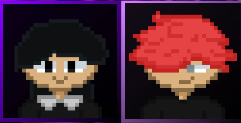 Pixel art portraits of the CHARLIE & CO ENTERTAINMENT team